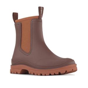 Los Cabos: Los Cabos Amelia Chocolate Ankle Rain Boot Waterproof