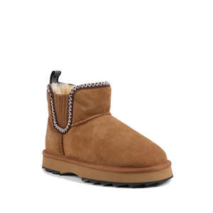 Emu Womens Higgie Chestnut Platform Wool Boot