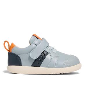 Pretty Brave SID Leather Trainer First Walker Indigo Blue Grey