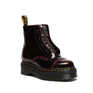 Dr Martens Sinclair Cherry Red Arcadia Leather Platform Boot