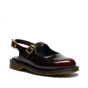 Dr Martens Madaline Cherry Red Arcadia Womens Slingback Mary Jane Shoes