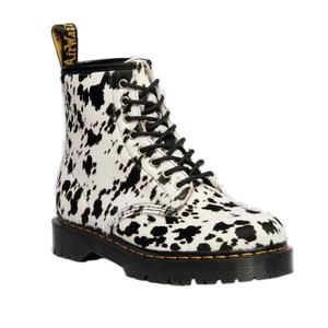 Dr Martens 1460 8 Eye Boots: Dr Martens 1460 Bex Dalmation Hair On Leather Lace Up Boot
