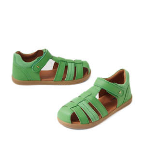 All Bobux: Bobux Kid+ Plus Roam Retro Green Closed Toe Sandal