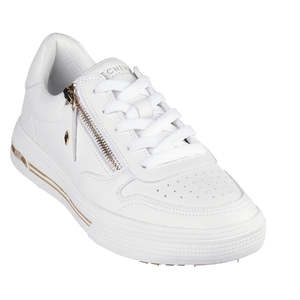 Skechers Arch Fit-Arcade Stroll'N Street Shoe White w/Zip