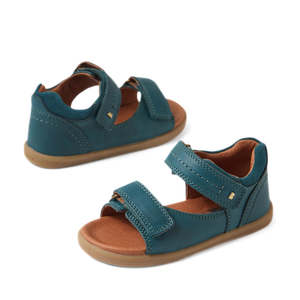 All Bobux: Bobux IWalk Driftwood Sandal Mediterrainean Green Open Toe