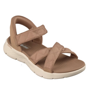 Skechers Womens Slip Ins Sandals Go Walk Flex Kaia Cozy Fit Maple
