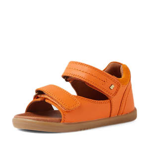 The Favorite Boys Leather Sandal Driftwood Iwalk: Bobux IWalk Driftwood Sandal Orange Peel Open Toe