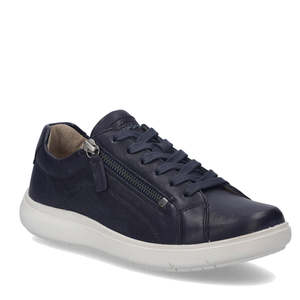 Casuals Sports: Josef Seibel Megan 01 Womens Casual Lace Up Shoe Navy w/Zip