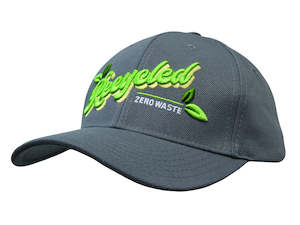 Hats And Beanies: 3981 Recycled Twill Cap - Charcoal, Navy or Black