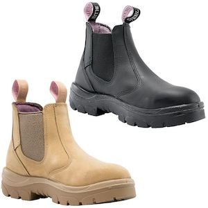 Safety Footwear Slip On: Hobarts Womens Boots - Steel Blue - 512701