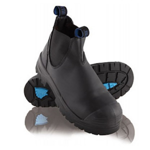 Safety Footwear Slip On: Hobart Slip on - Bump Cap - Steel Blue