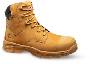 Safety Footwear Zip Sided: Apex Goldie Zip Safety Boot Wheat