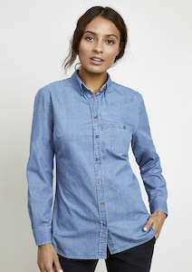 Ladies Indie Denim Long Sleeve Shirt