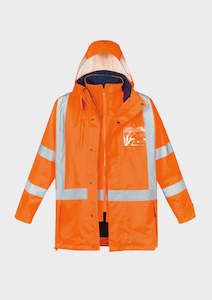 Syzmik: ZJ616 - Mens TTMC-W17 Hi Vis X Back 4 in 1 Waterproof Jacket