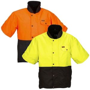 Outback: Outback Oilskin Hi-Viz Sleeved Vest 6040