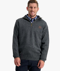 Swanndri Men's Mariner Wool Zip Neck Sweater