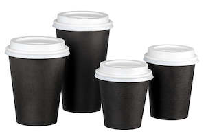 Covid 19 Ppe: Single Wall PE Paper Cups Black