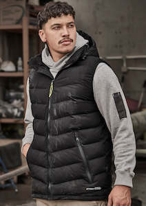 Fleece And Hoodies: ZV245 - Unisex Streetworx Hooded Puffer Vest