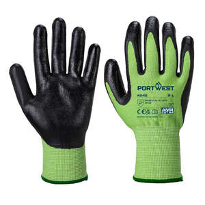 Handling Other Gloves: Portwest Green Cut Nitrile Foam Glove A645