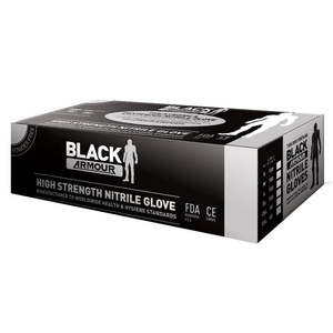 Black Armour Nitrile Disposable Glove