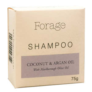 Coconut Collection: Forage Shampoo Bar - Coconut & Argan Oil 75g