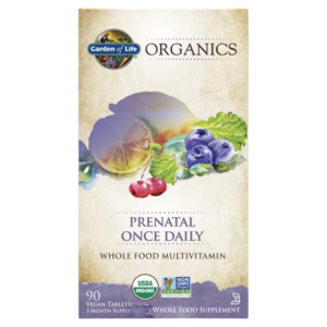 Vitamin B Complex: Organics: Prenatal Once-Daily - 90 Tablets