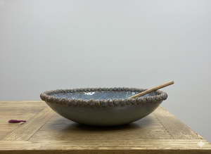 Bowls: Large Serving Beaded Bowl
