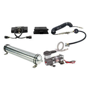 Airbag Man Air Suspension: Smartphone App–Controlled Air Control Kit w 1 Gal Air Tank, HD Air Compressor & Tyre Wand