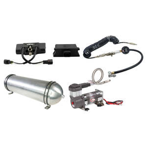 Airbag Man Air Suspension: Smartphone App–Controlled Air Kit w 3 Gal Air Tank, HD Air Compressor & Tyre Wand