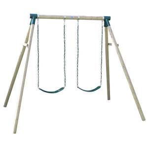 High Flyer 2-Station Timber Swing Set