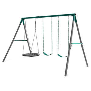 Swing Sets: Commander Heavy-Duty Steel Swing Set