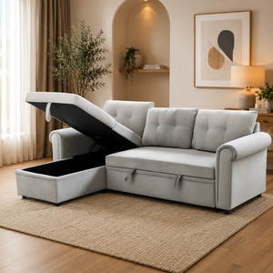 Couch: Monnaco Sofa Bed with Storage