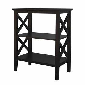 Shelves: Cyrus 3 Tier Cross Table -Black.