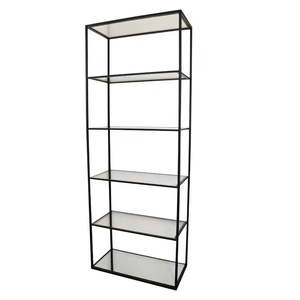 Shelves: Vigo Metal Bookcase Black
