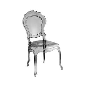 Dining Chairs: Louis Chair - Transparent Smoke Black