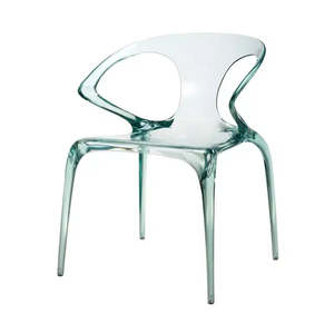 Dining Chairs: Saturn Chair  - Transparent Emerald