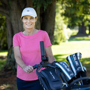 Frontpage: Links Short Sleeve Cotton Ladies Golf Top