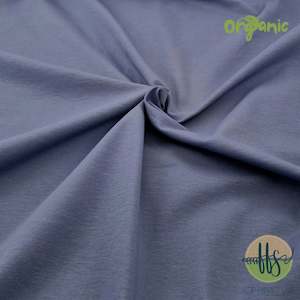 Cotton Spandex Plain: Denim -ORGANIC Cotton Spandex- 200g