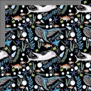 Sarah Mcalpine Art: Under the sea Black- Sarah McAlpine Art- Custom Pre Order