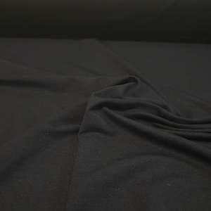 All Fabric: Black- Bamboo Spandex-240g 50 cm