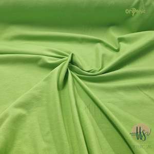 Cotton Spandex Plain: Lime -ORGANIC Cotton Spandex- 200g