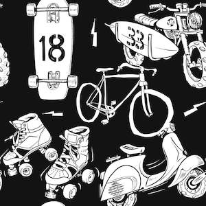 Bike -French Terry Cotton Spandex 50 cm