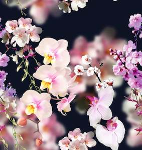 Orchid and Cherry Blossoms - Custom Pre-order