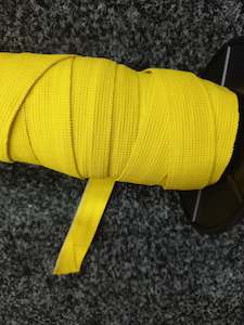Elastic: 25mm Knitted Elastic -yellow
