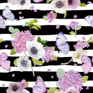Custom Pre Order: Hydrangeas and Butterflies