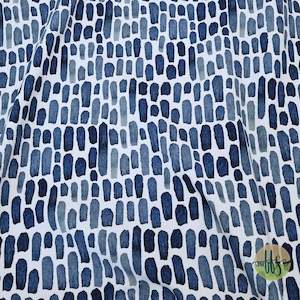 Indigo Brush strokes- Wolf & Rabbit Design - Custom Pre-order