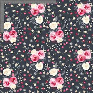 Peony Joy: Christmas Floral Grey- Ashleigh Fish - Custom Pre Order