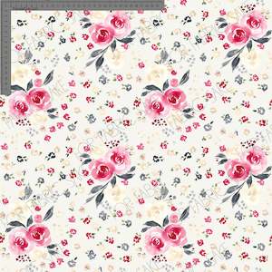 Peony Joy: Christmas Floral Cream- Ashleigh Fish - Custom Pre Order