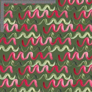 Wiggly Stripe Green - Ashleigh Fish - Custom Pre Order