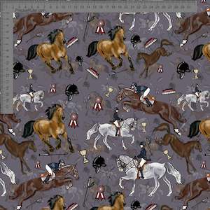 Horses on Mauve - Sarah McAlpine Art- Custom Pre Order